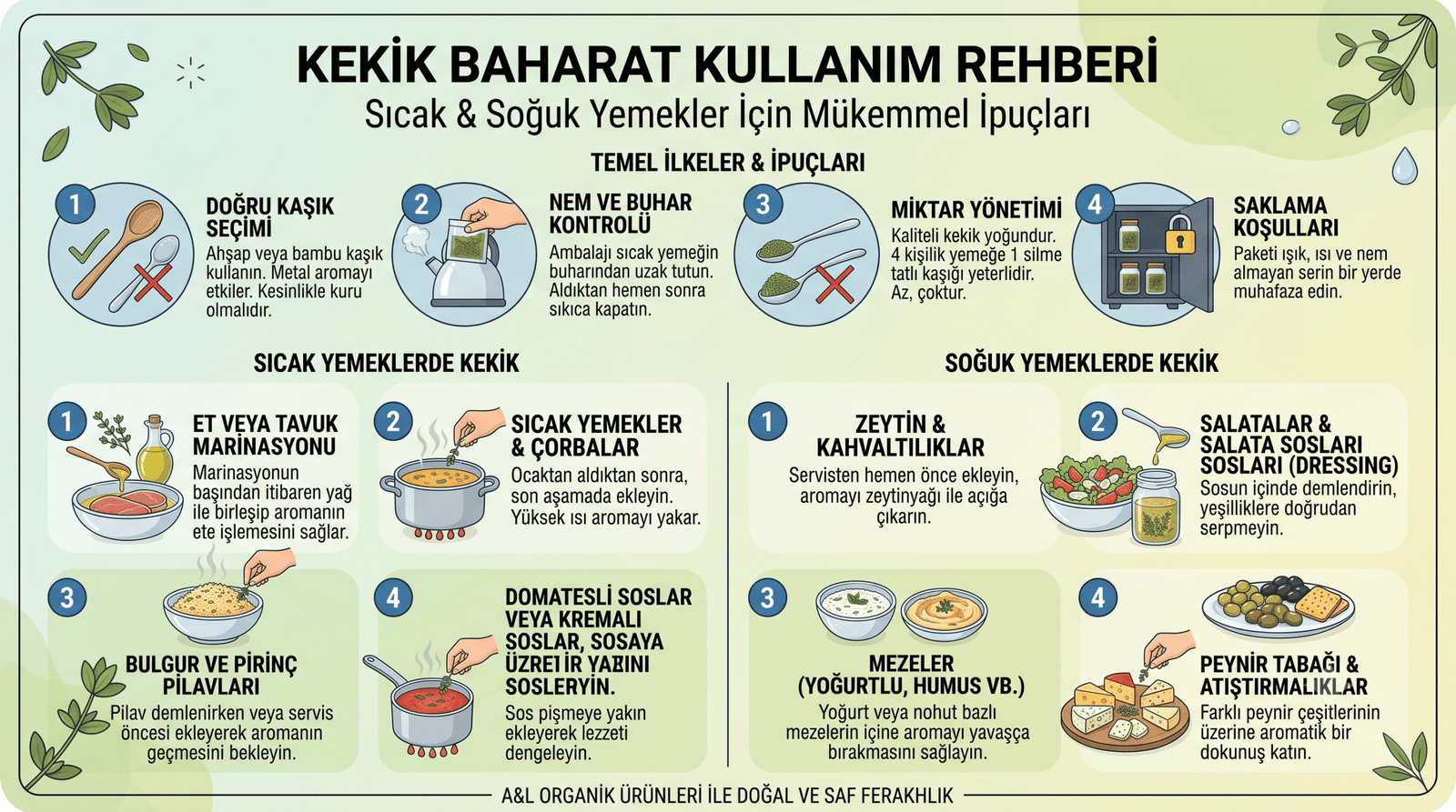Organik Kekik Sofralık Glütensiz 100g İzmir - Görsel 2