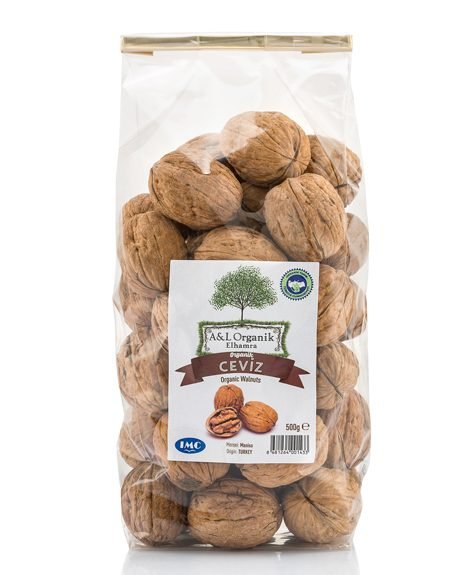 Organik Ceviz  Glütensiz Kabuklu 500g Niksar Tokat