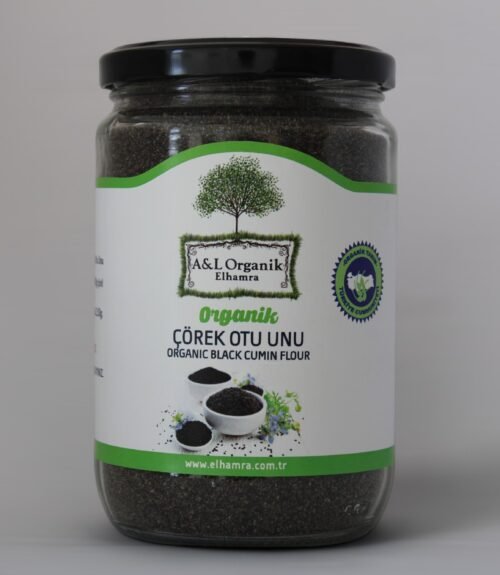 Organik Sertifikalı Çörek Otu Unu Glütensiz Vegan 300g Kapadokya Nevşehir Cam Kavanoz