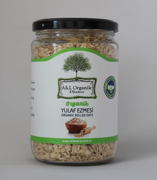 Organik Yulaf Ezmesi Vegan 500g Türkiye Cam Kavanoz